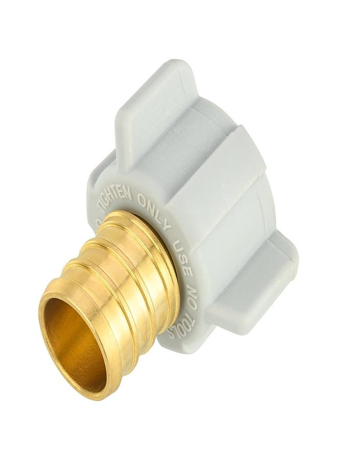 EFIELD (Pack of 2) EFIELD Pex 3/4" Pex x 1/2" Female NPT Swivel Adapter Barb Crimp Brass Pex Fittings, ASTM F1807 (2),(PEX1807305) - Image 4